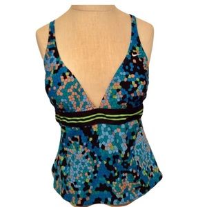 Nike Padded Halter Tankini Top Size 14